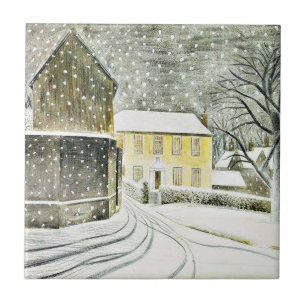 Eric Ravilious - Hallstead Road in Snow, Tile