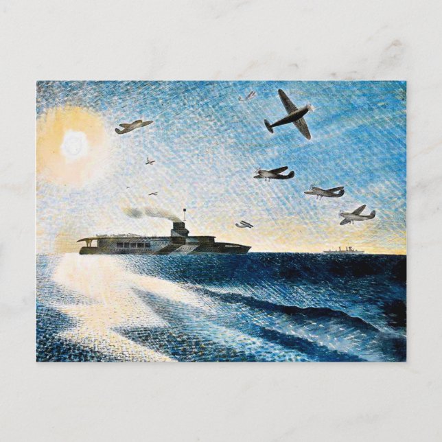 Eric Ravilious - HMS Glorious in the Arctic Postcard (Front)