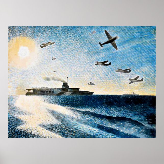Eric Ravilious - HMS Glorious in the Arctic Poster (Front)