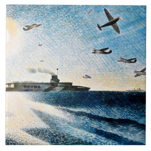 Eric Ravilious - HMS Glorious in the Arctic Tile