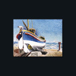 Eric Ravilious - Lifeboat at Adelburgh, fine art Canvas Print<br><div class="desc">Eric Ravilious artwork,  Lifeboat at Adelburgh,  1938.</div>