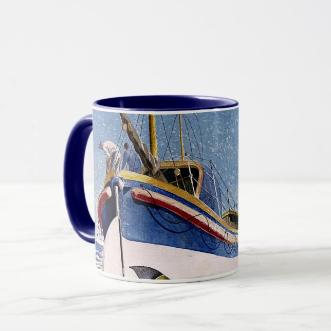 Eric Ravilious - Lifeboat,   Mug (Front Left)