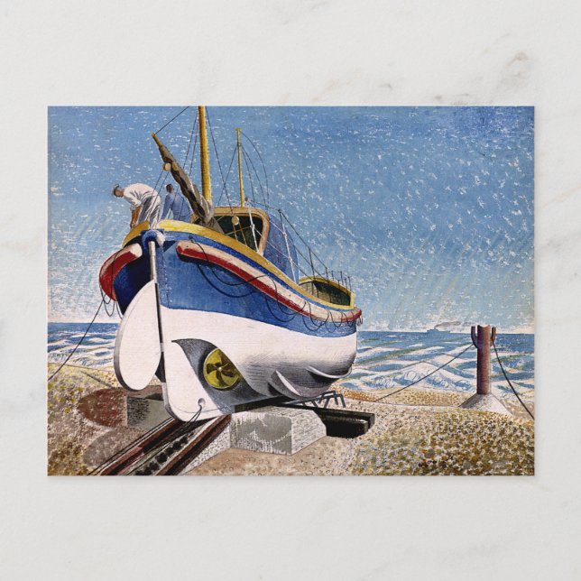 Eric Ravilious - Lifeboat Postcard (Front)