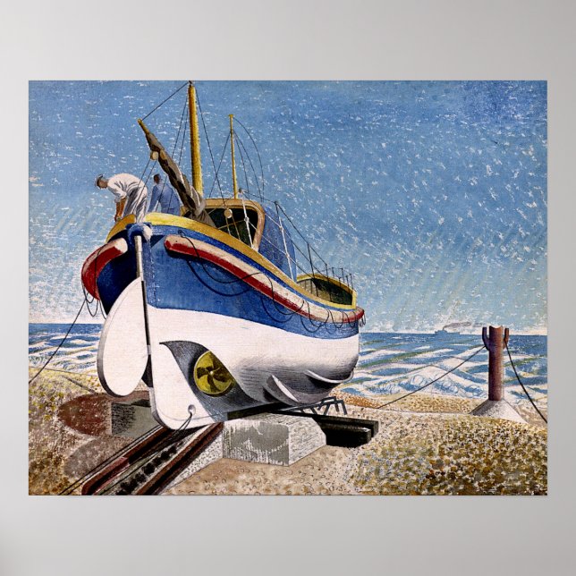 Eric Ravilious - Lifeboat,  Poster (Front)