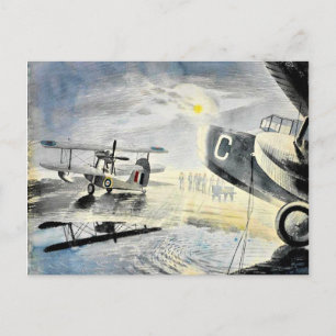 Eric Ravilious - Morning on the Tarmac Postcard
