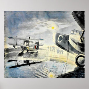 Eric Ravilious - Morning on the Tarmac Poster