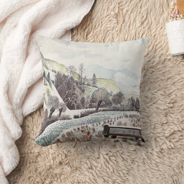 Eric Ravilious - New Year's Snow, Cushion (Blanket)