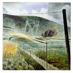 Eric Ravilious - The Wilmington Giant, fine art Tile<br><div class="desc">The Wilmington Giant,  famous artwork by British artist,  Eric Ravilious</div>
