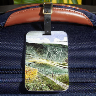 Eric Ravilious - The Wilmington Giant, Luggage Tag