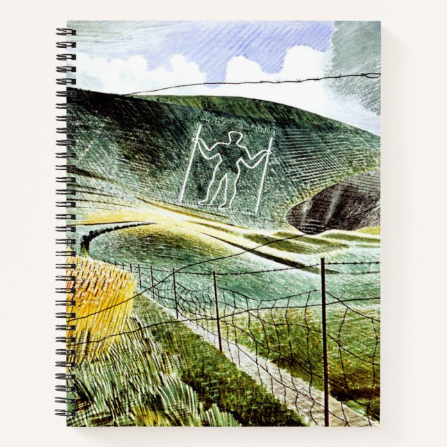 Eric Ravilious - The Wilmington Giant,  Notebook (Front)