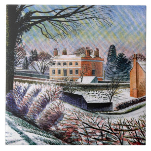Eric Ravilious, Vicarage in Winter Tile
