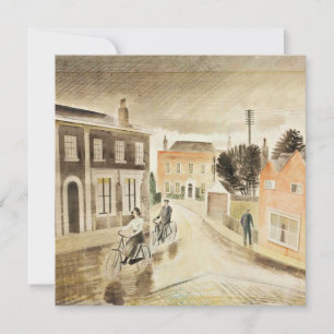 Eric Ravilious - Village Street, fine art Card
