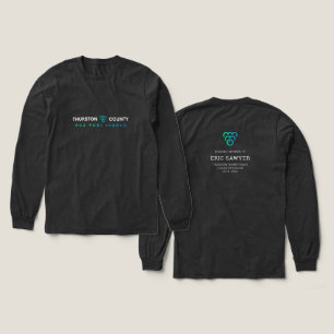Eric Sawyer Memorial Charcoal Long-sleeve Women's Tri-Blend Shirt