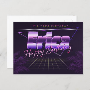 Erica Name First name pura postcard birthday