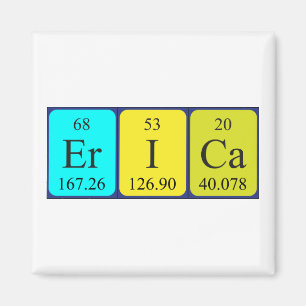 Erica periodic table name magnet