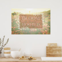 Erica Range Poster - Bloom Where You Are Rooted 