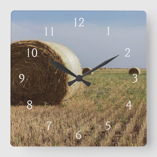 Erick, Oklahoma, USA - Route 66 Square Wall Clock (Front)