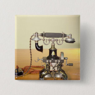 Ericsson Telephone, 1890 15 Cm Square Badge