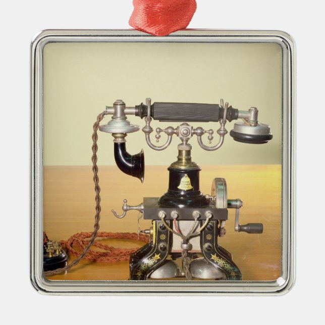 Ericsson Telephone, 1890 Metal Tree Decoration (Front)