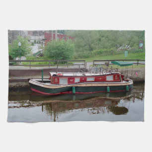 Erie Canal boat kitchen towel