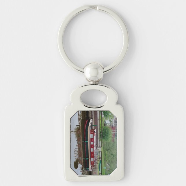 Erie Canal Boat metal key chain (Front)