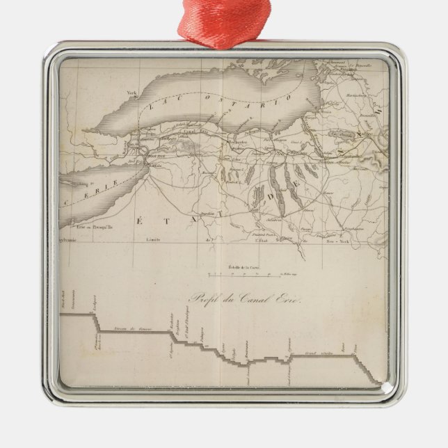 Erie Canal Metal Tree Decoration (Front)