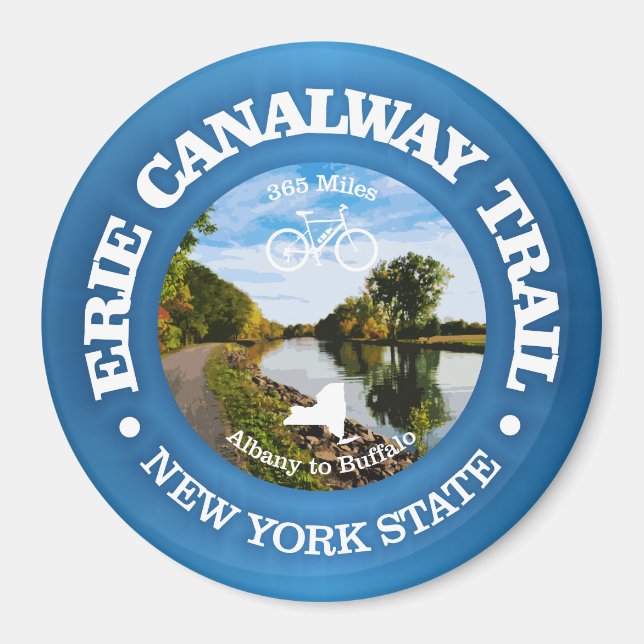 Erie Canalway Trail (cycling c) Magnet (Front)