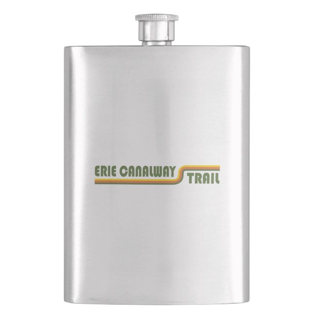 Erie Canalway Trail Hip Flask (Front)