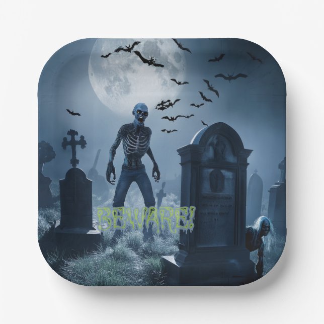 Erie Halloween  Paper Plate (Front)