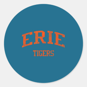 Erie High School Hs Co Classic Round Sticker