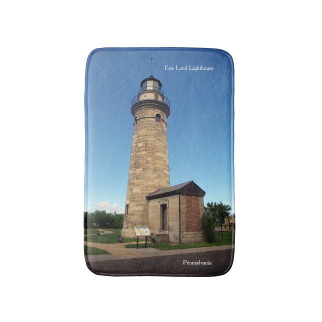 Erie Land Lighthouse bathmat (Front Vertical)