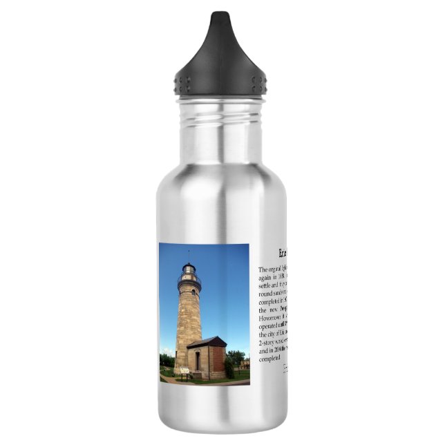 Erie Land Lighthouse water bottle (Left)