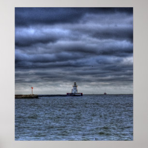 Erie Lighthouse Poster