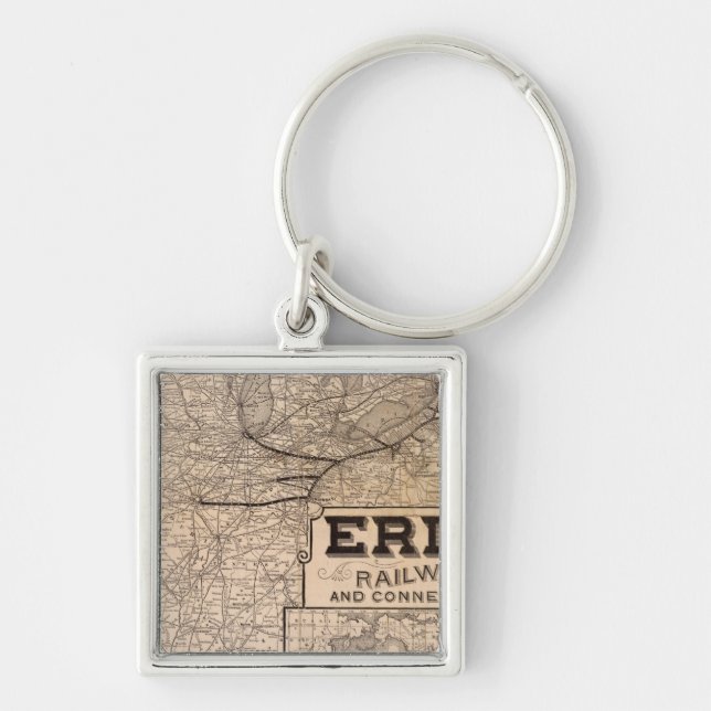 Erie Railway and connections Key Ring (Front)