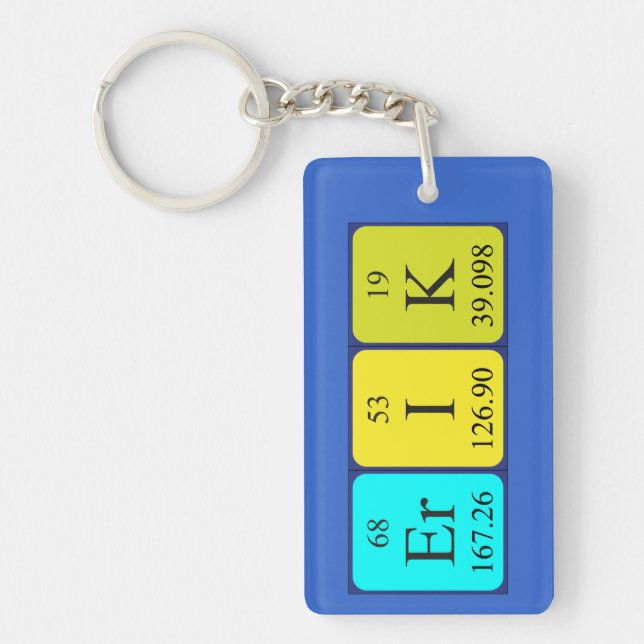 Erik periodic table name keyring (Front)