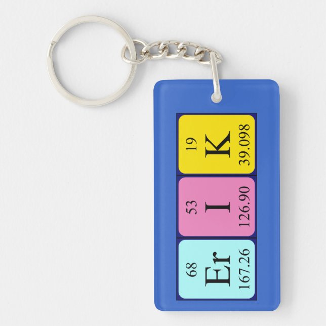 Erik periodic table name keyring (Front)