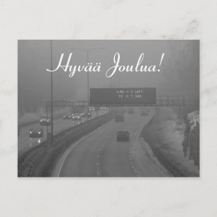 Erilainen joulukortti postcard