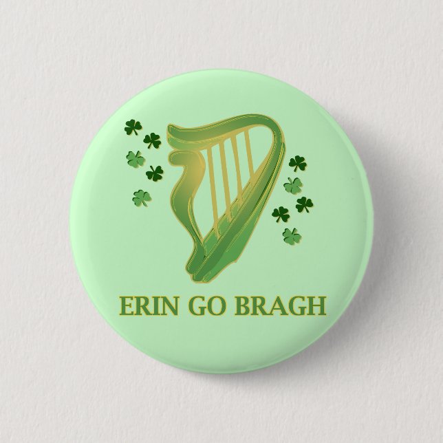 Erin Go Bragh 6 Cm Round Badge (Front)