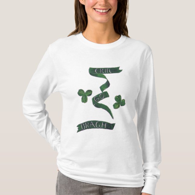 Erin Go Bragh Clover - Shirt (Front)