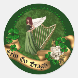Erin Go Bragh Irish Classic Round Sticker