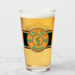 Erin Go Bragh Irish Logo Glass