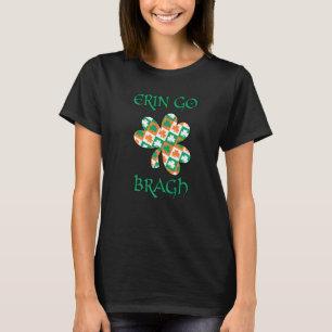 Erin Go Bragh Shamrock Clover Ireland Irish Celtic T-Shirt