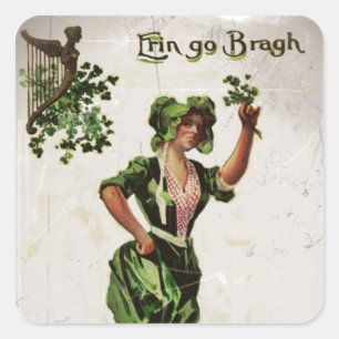 Erin Go Bragh Square Sticker