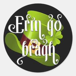 Erin go Bragh St. Patrick's Day Classic Round Sticker