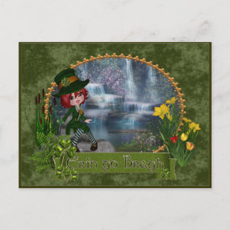 Erin Go Bragh St Patrick's Day Postcard