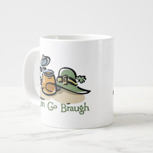 Erin Go Braugh Pint and Hat Large Coffee Mug