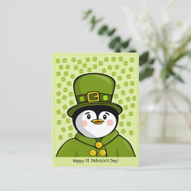Erin go Penguin Postcard (Standing Front)