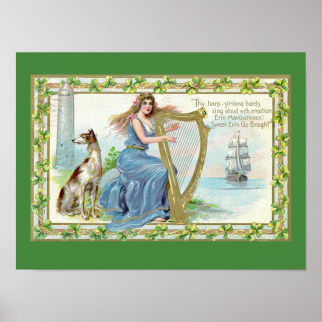 Erin Mavourneen Irish Poster (Front)