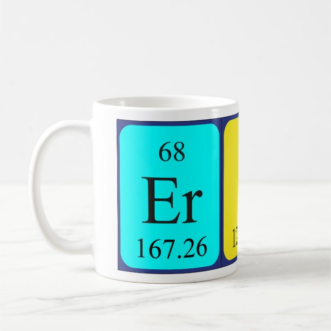 Erin periodic table name mug (Left)