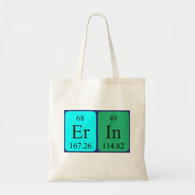 Erin periodic table name tote bag (Front)